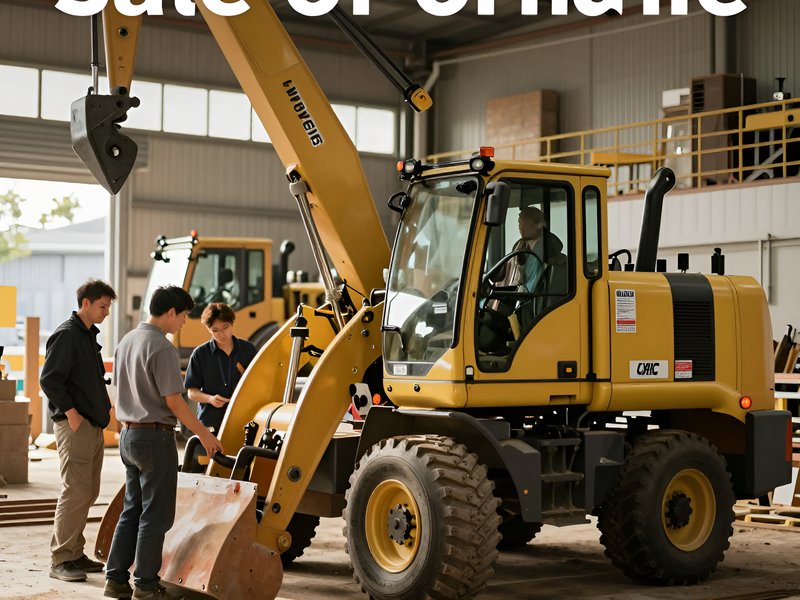 Команда специалистов Unic-Crane работает с японским краном-манипулятором на объекте в естественном освещении